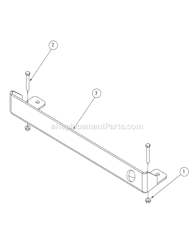 Rear Bumper Diagram and Parts List for M60-KW 53AH5D8X750 Cub Cadet Sprayer